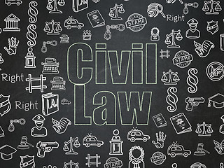 Image showing Law concept: Civil Law on School Board background