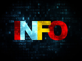 Image showing Information concept: Info on Digital background