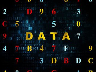 Image showing Data concept: Data on Digital background