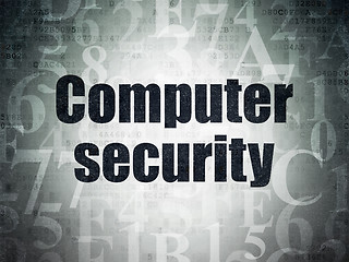 Image showing Security concept: Computer Security on Digital Paper background