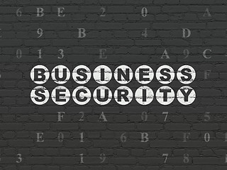 Image showing Safety concept: Business Security on wall background