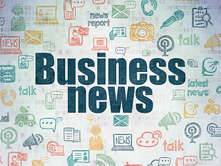 Image showing News concept: Business News on Digital Paper background