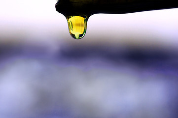 Image showing oildrop on stick