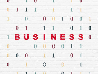 Image showing Finance concept: Business on wall background