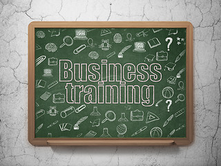 Image showing Studying concept: Business Training on School Board background