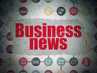 Image showing News concept: Business News on Digital Paper background