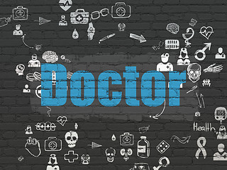 Image showing Medicine concept: Doctor on wall background