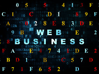 Image showing Web design concept: Web Business on Digital background