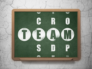 Image showing Business concept: word Team in solving Crossword Puzzle
