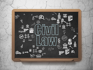 Image showing Law concept: Civil Law on School Board background