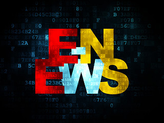 Image showing News concept: E-news on Digital background