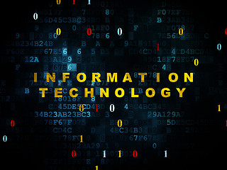 Image showing Information concept: Information Technology on Digital background