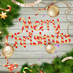 Image showing Christmas card. EPS 10