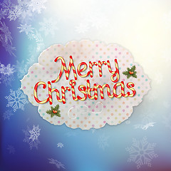 Image showing Candys world Merry Christmas. EPS 10