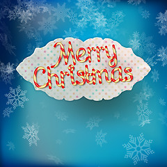 Image showing Candys world Merry Christmas. EPS 10