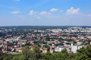 Image showing view to the house-tops in Lvov city