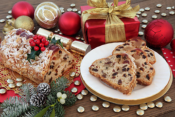 Image showing Christmas Stollen Cake