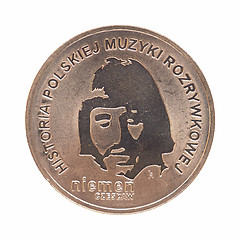 Image showing Czeslaw Niemen polish coin rear