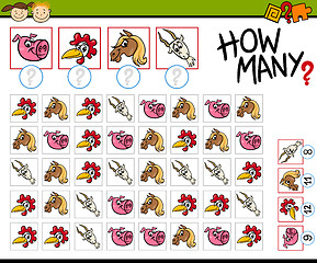 Image showing cartoon counting game for kids