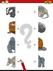 Image showing halves game for kindergarten