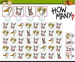 Image showing counting game cartoon illustration