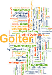 Image showing Goiter background concept