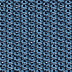 Image showing Blue texture from pupils of human eyes