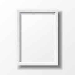 Image showing White vertical frame