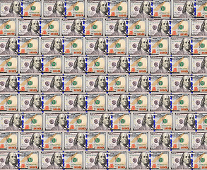 Image showing background from hundred dollar bank notes