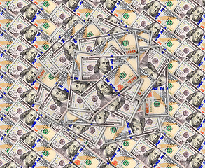 Image showing dollar banknotes background