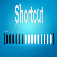 Image showing Shortcut blue loading bar