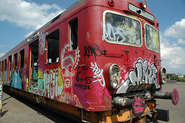 Image showing Graffiti train