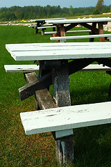 Image showing Picnic Tables