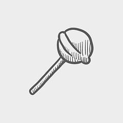 Image showing Round lollipop sketch icon