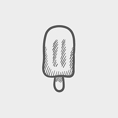 Image showing Popsicle sketch icon