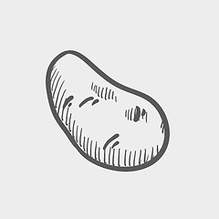 Image showing Potato sketch icon