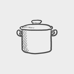Image showing Casserole sketch icon