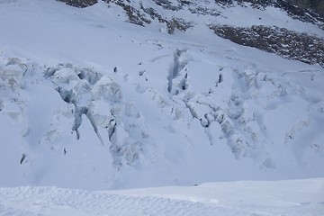 Image showing cracked snow and ice