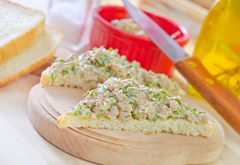 Image showing bread with liver of cob