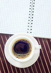 Image showing coffee and note