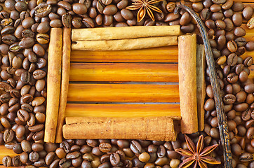 Image showing coffee and cinnamon