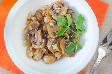 Image showing fried mushroom