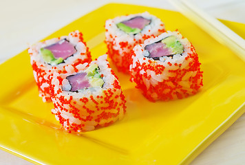 Image showing sushi