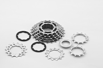 Image showing Bicycle gear parts