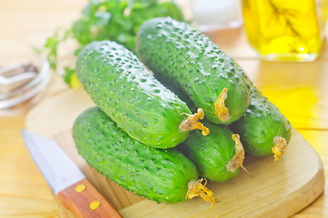 Image showing cucumbers