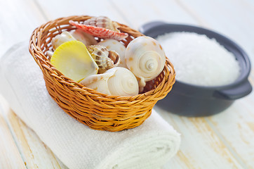 Image showing shells and sea salt
