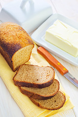 Image showing butter and bread