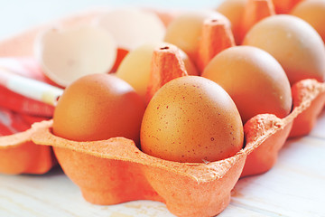 Image showing raw eggs