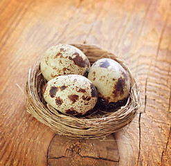 Image showing quail eggs