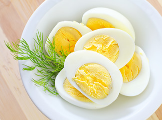 Image showing boiled eggs